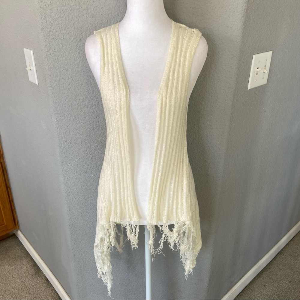 Bear Dance Ivory Textured Cardigan